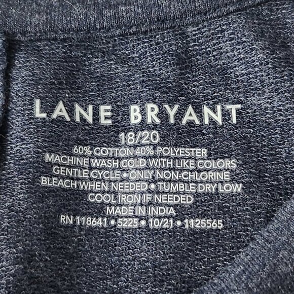 2/$30 Lane Bryant Short Sleeve Active Banded Blouse Size 18/20 | Casual & Comfy - Picture 3 of 5